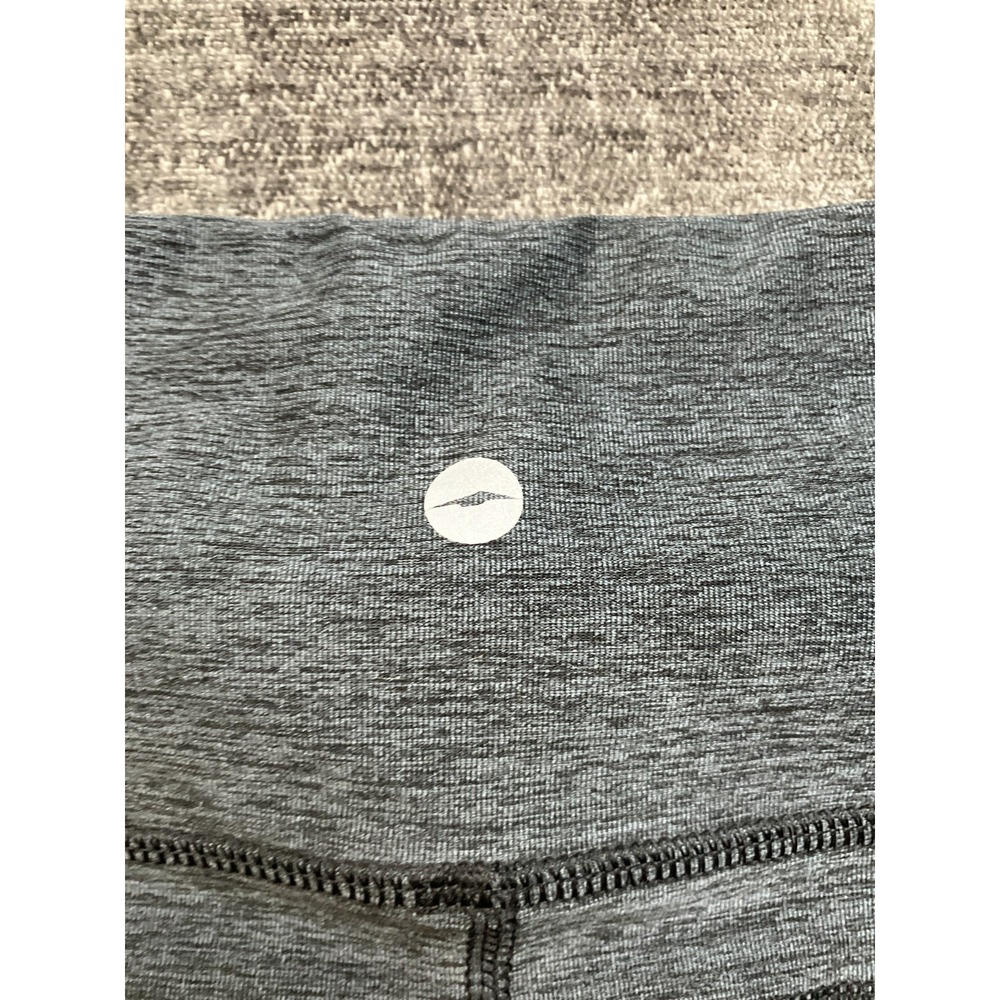 Avia Leggings Women XL 16-18 Gray Stretch Contrast Stitching Pull On Gym Workout - Picture 13 of 15